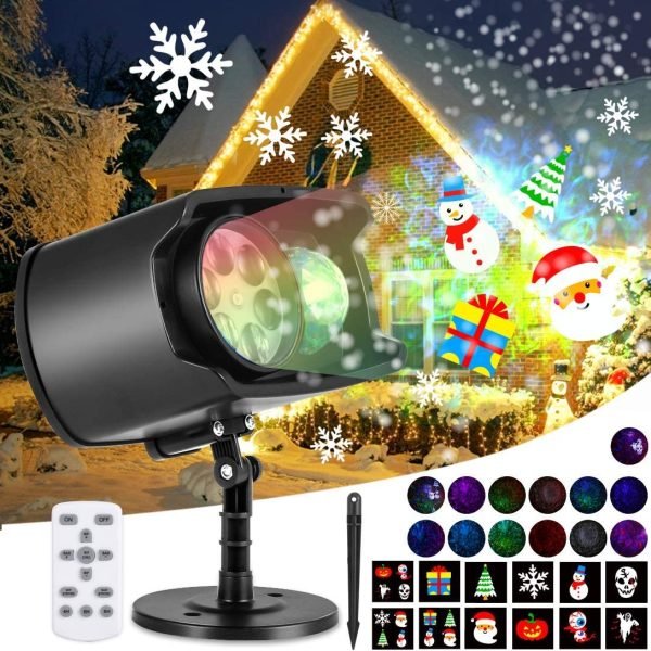 Christmas Projector LED Lights 2-In-1 Slides DS-20