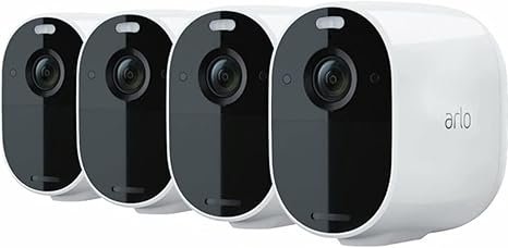 Arlo Essential Spotlight Camera 4 Pack (LittleBit Used Condition without Mount) DS-380